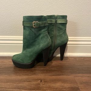 Bridget Bailey Emerald Green 3 In High Heel Boots